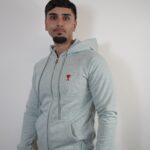 HOODIE AMI PARIS MINT GROEN